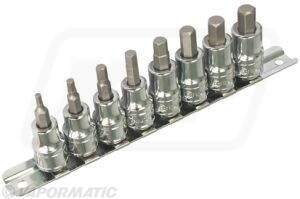 Juego de 8 dados hexagonales ½”