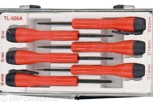 Juego de 6 microdestornilladores