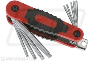 Llave hexagonal plegable estrella 9 piezas