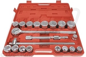 Juego de dados de 3/4" 21 piezas