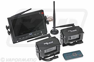 Sistema de video inalámbrico (incluye monitor de 7" y 2 cámaras)