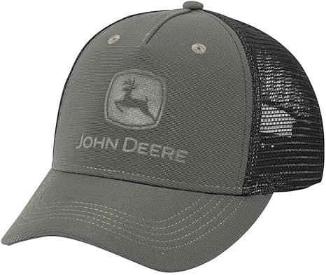 Gorro John Deere verde oliva c/reja negra