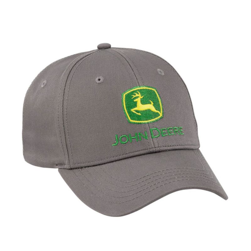 Gorro John Deere gris con logo agro
