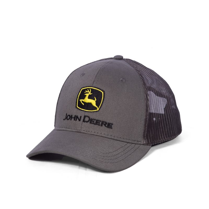 Gorro John Deere Trucker Gris Construcción