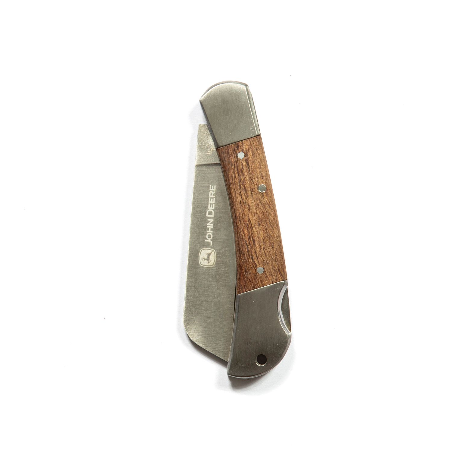 Navaja De Bolsillo John Deere De 3 - Mango De Madera Navaja De Bolsillo John Deere De 3 - Mango De Madera