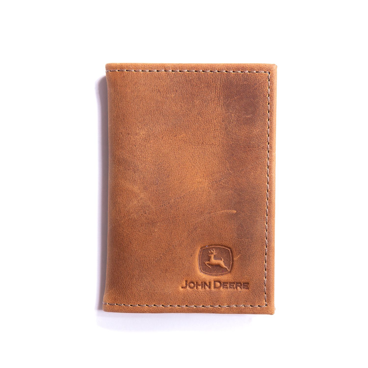 Tarjetero John Deere De Cuero Marrón