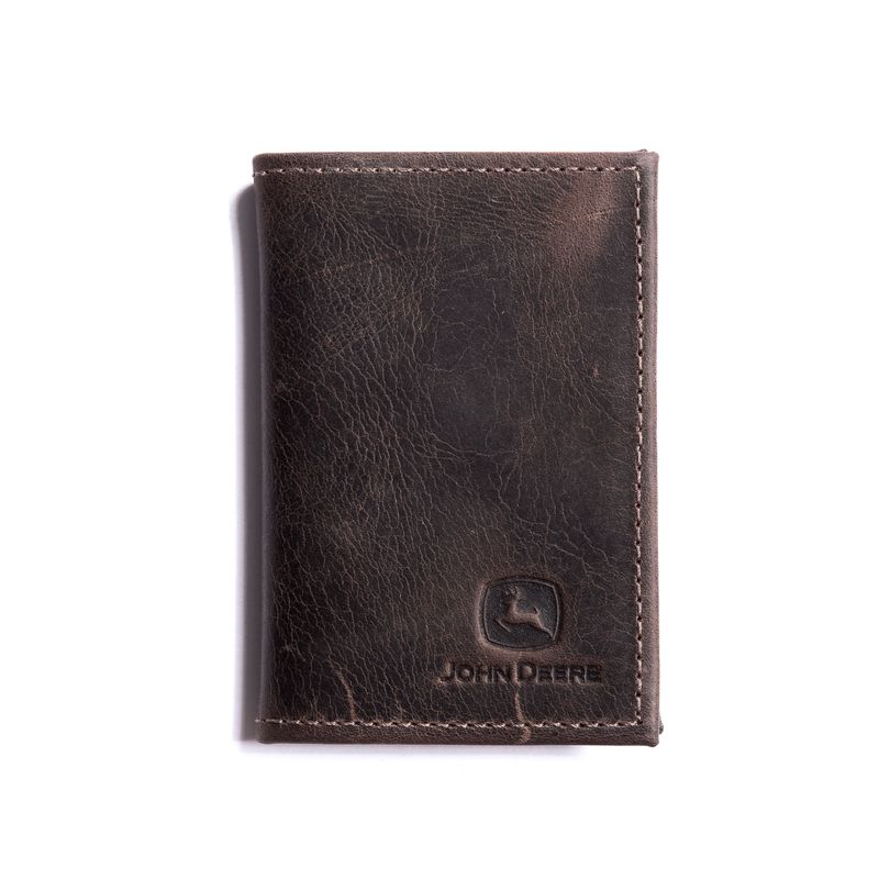 Tarjetero John Deere De Cuero Marrón