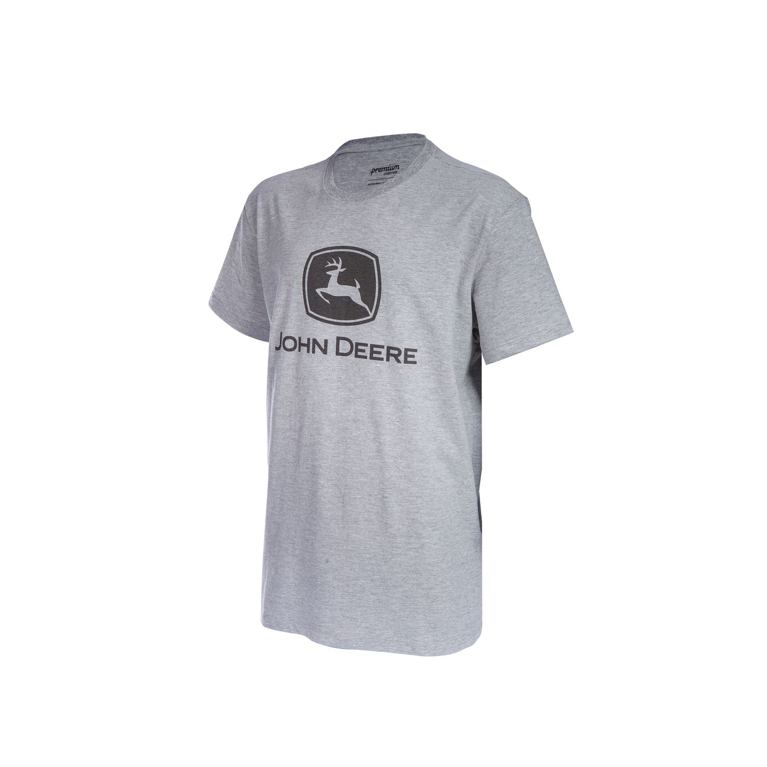 Remera John Deere Clásica Gris Mixto