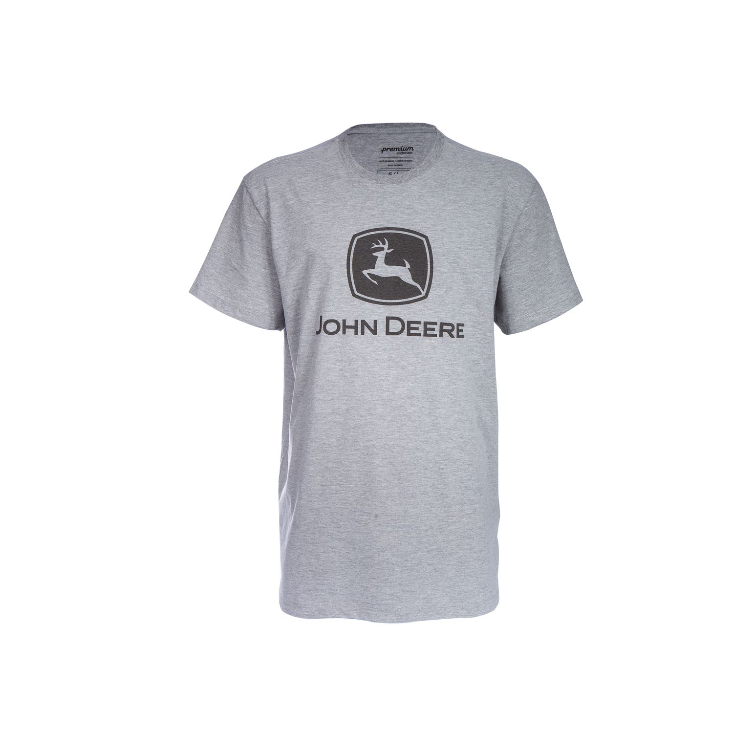 Remera John Deere Clásica Gris Mixto