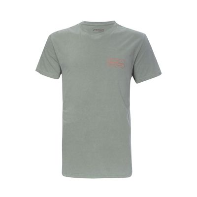 Remera John Deere Con Insignia Verde Lavada A La Piedra