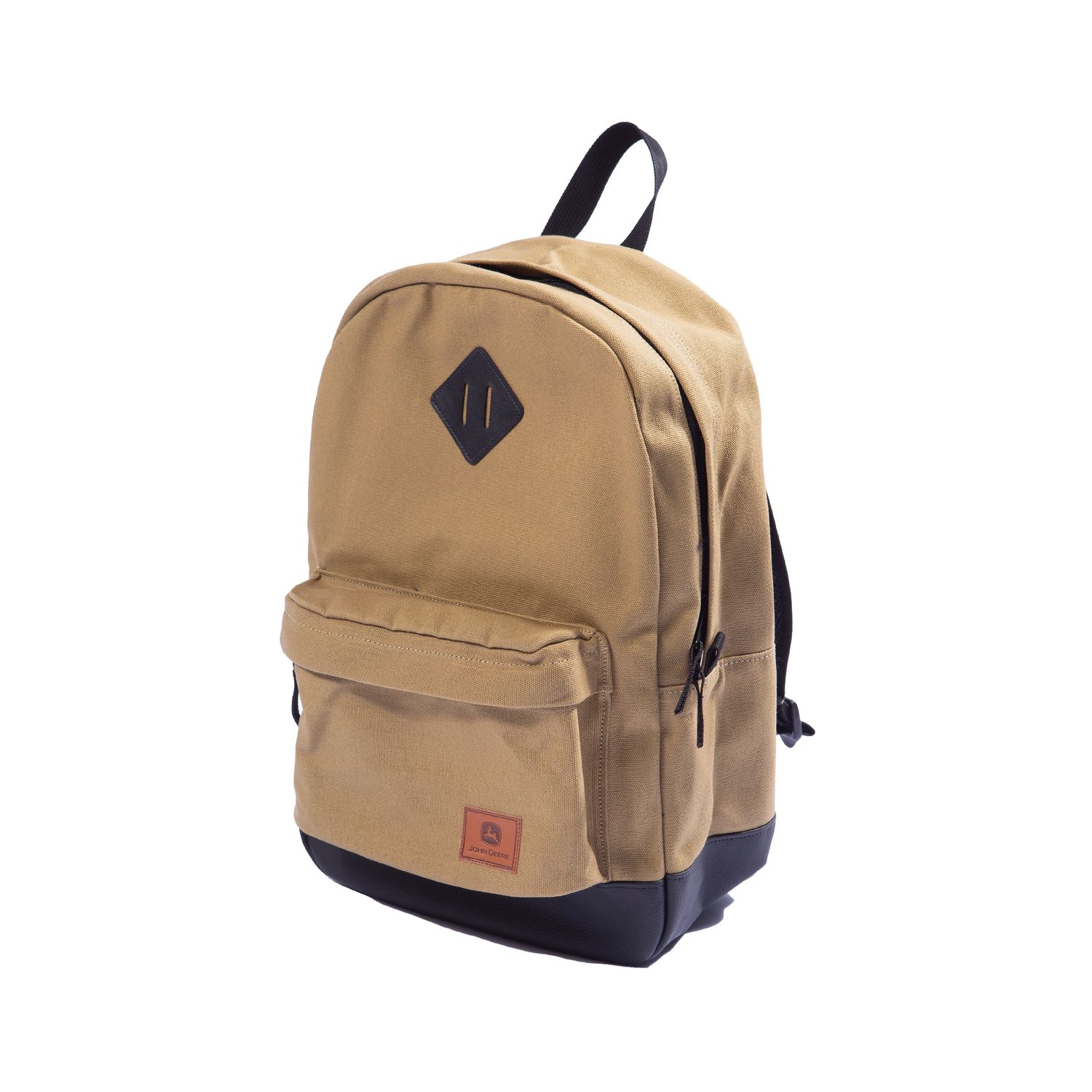 Mochila John Deere De Lona Estilo Vintage - Caqui Mochila John Deere De Lona Estilo Vintage - Caqui