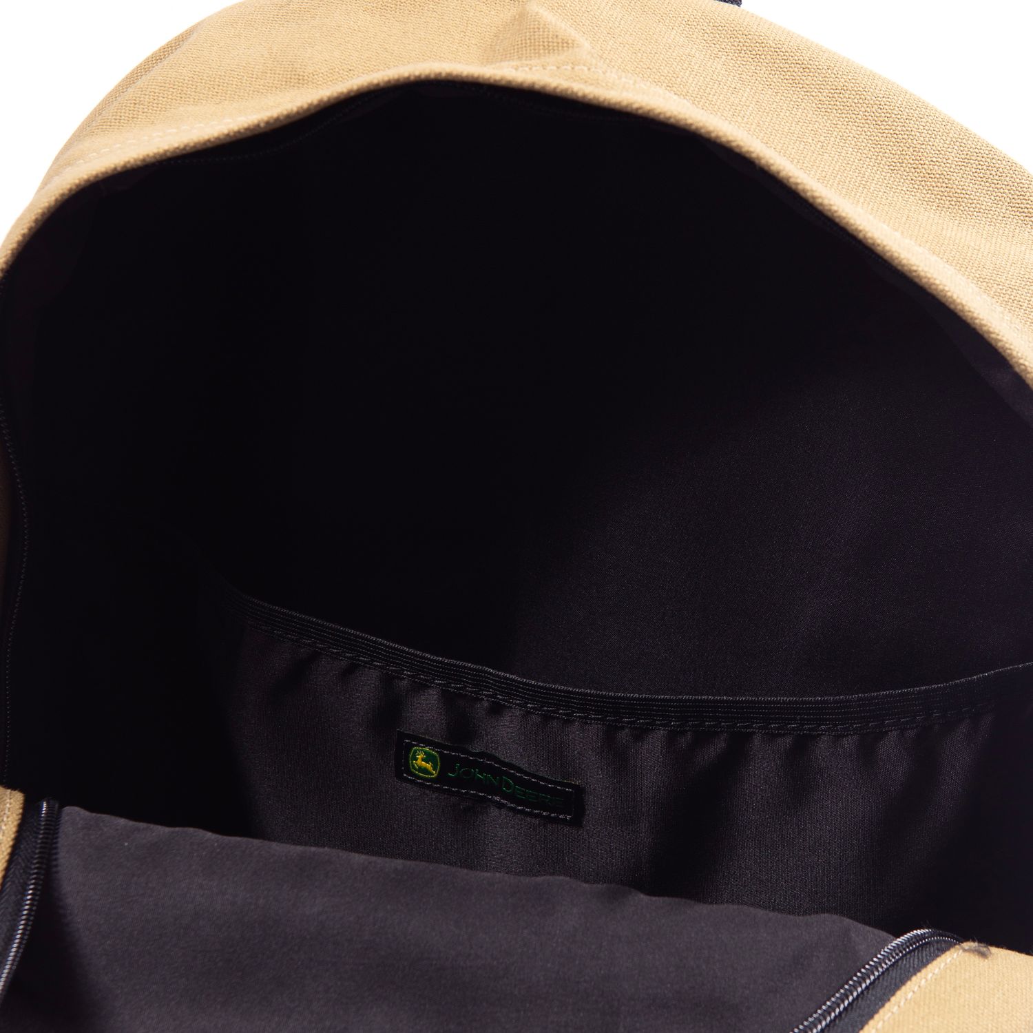 Mochila John Deere De Lona Estilo Vintage - Caqui Mochila John Deere De Lona Estilo Vintage - Caqui