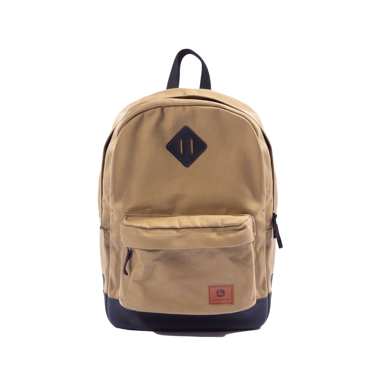 Mochila John Deere De Lona Estilo Vintage - Caqui Mochila John Deere De Lona Estilo Vintage - Caqui