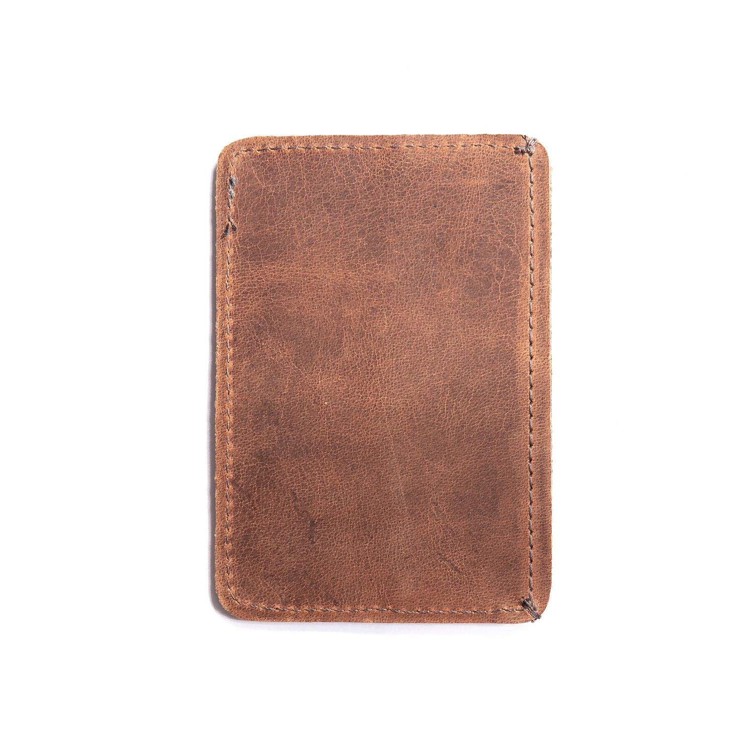 Tarjetero Simple John Deere De Cuero Marrón