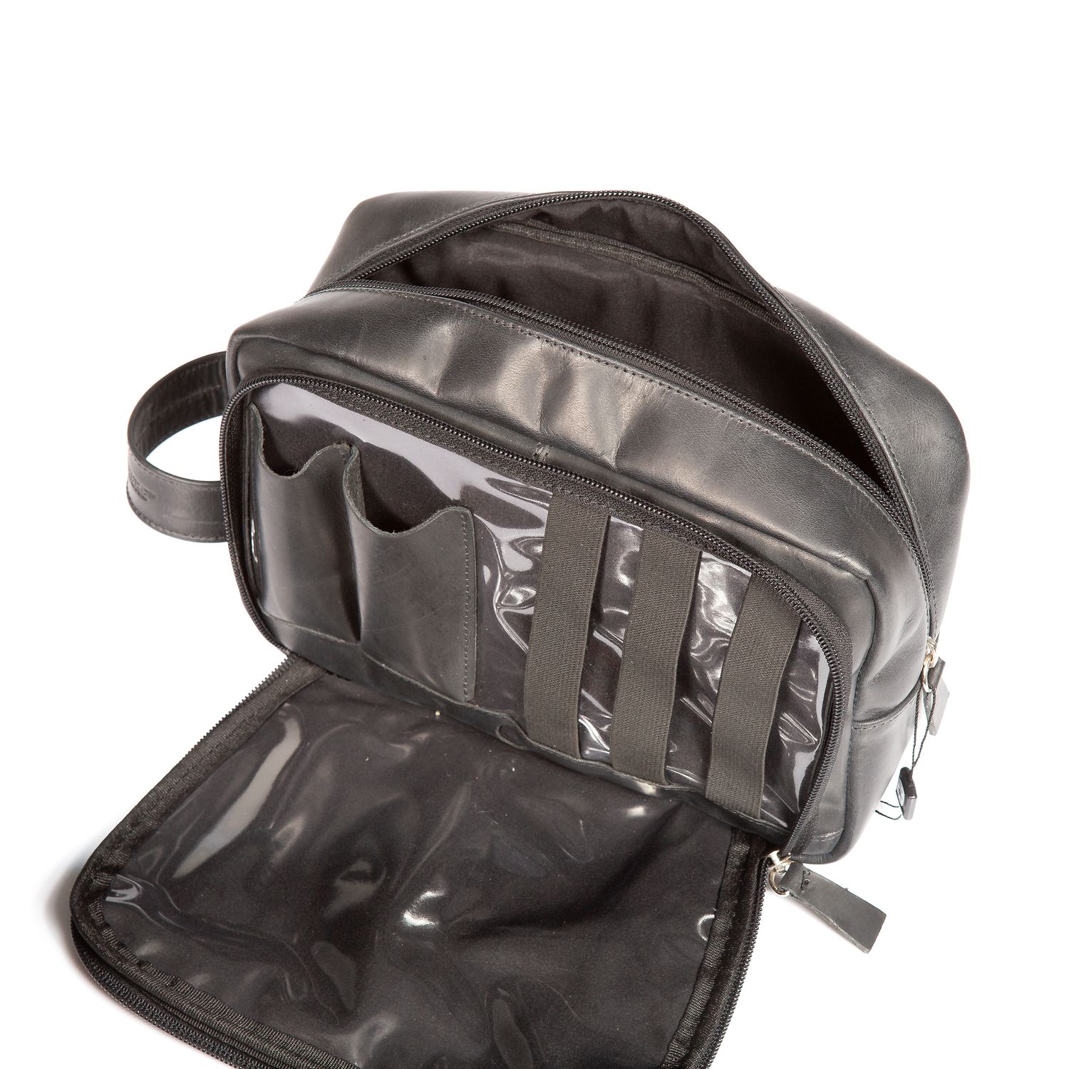 Neceser John Deere De Cuero Negro