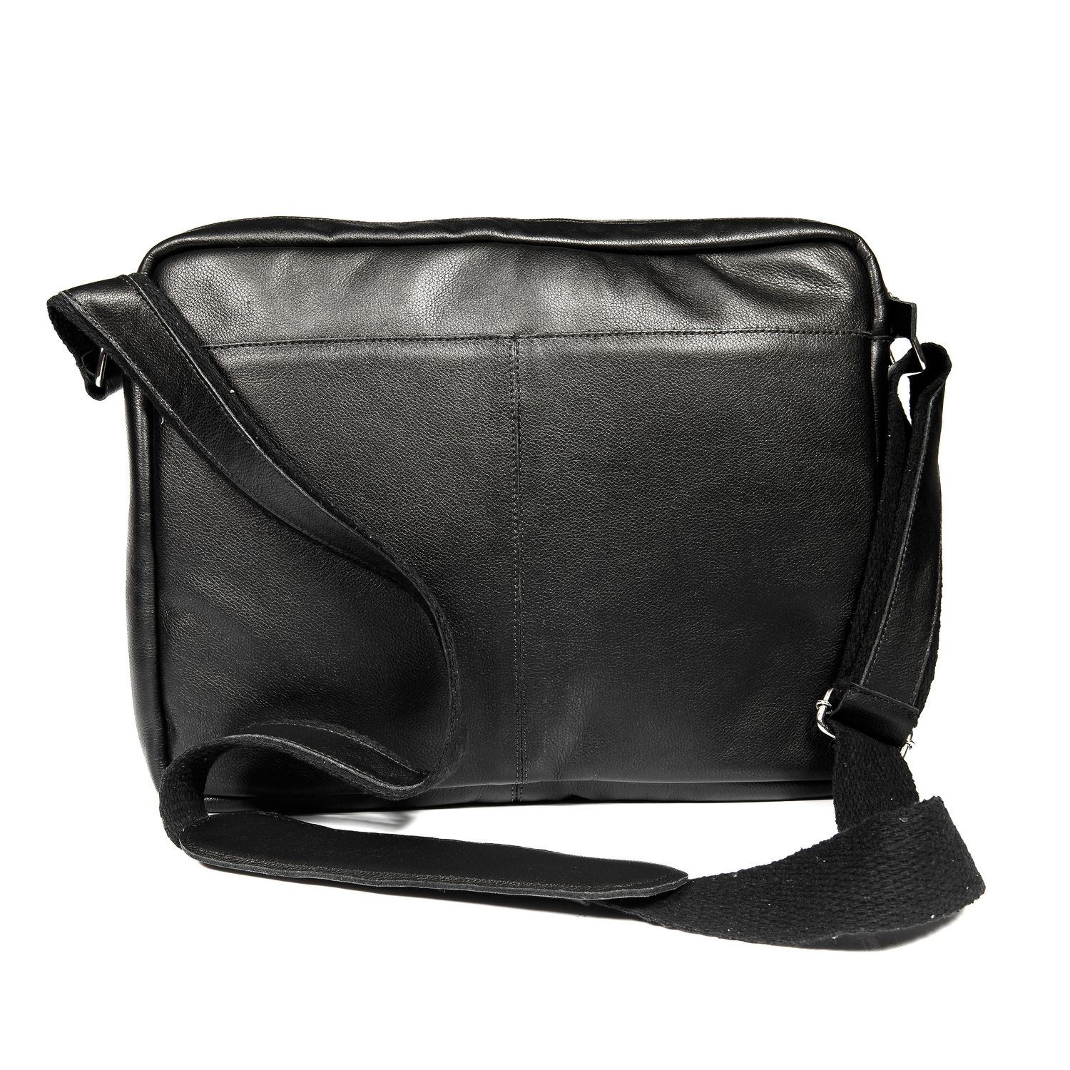 Bolso Morral John Deere De Cuero Negro Bolso Morral John Deere De Cuero Negro
