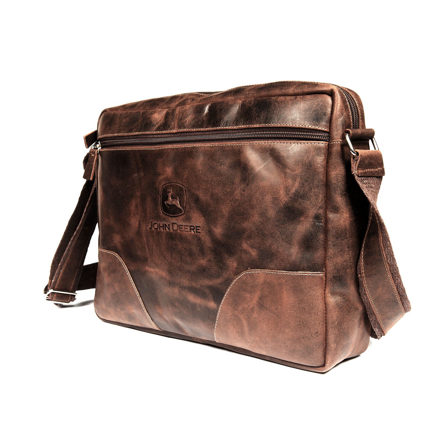Bolso Morral John Deere De Cuero Marrón Bolso Morral John Deere De Cuero Marrón