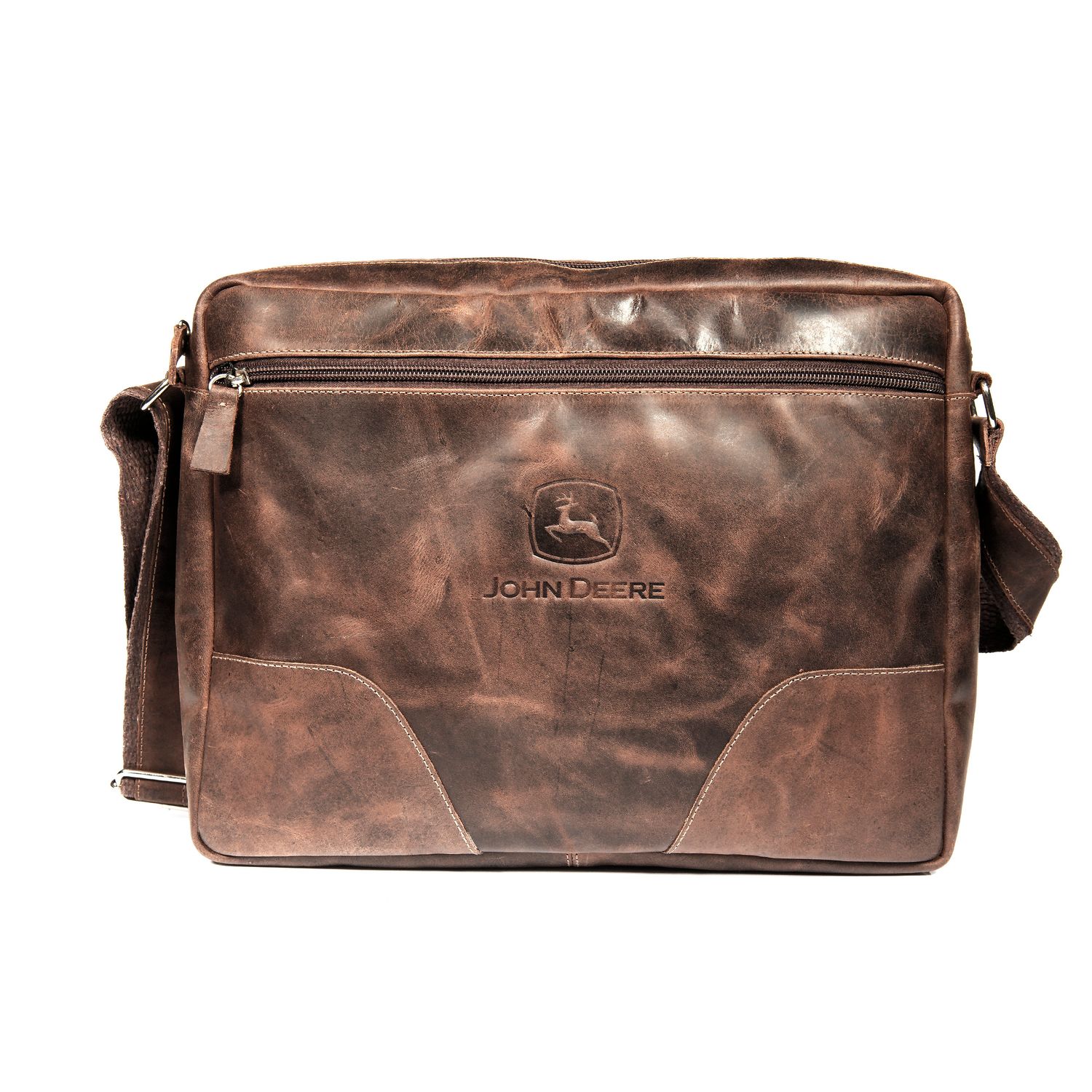 Bolso Morral John Deere De Cuero Marrón Bolso Morral John Deere De Cuero Marrón