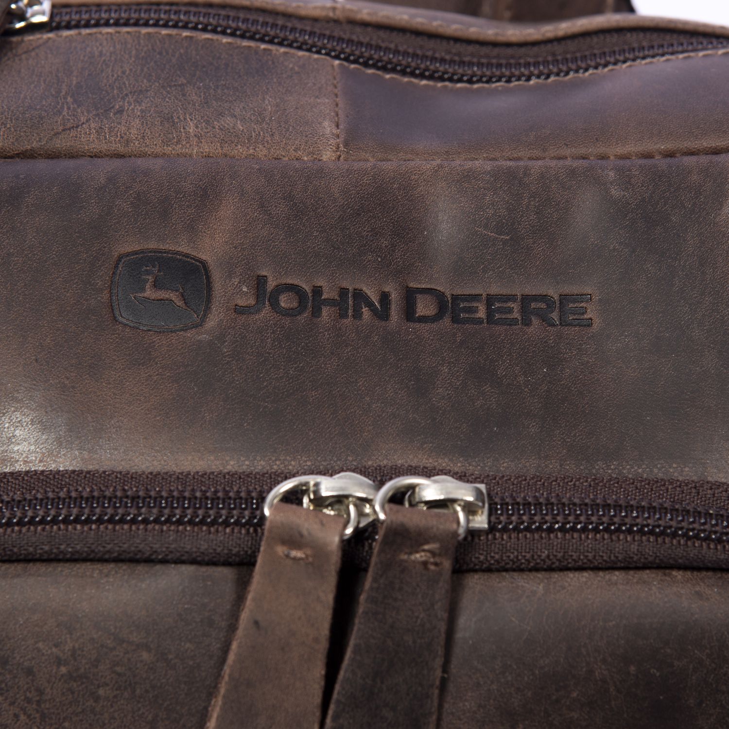 Mochila John Deere De Cuero Serie 8r - Marrón Mochila John Deere De Cuero Serie 8r - Marrón