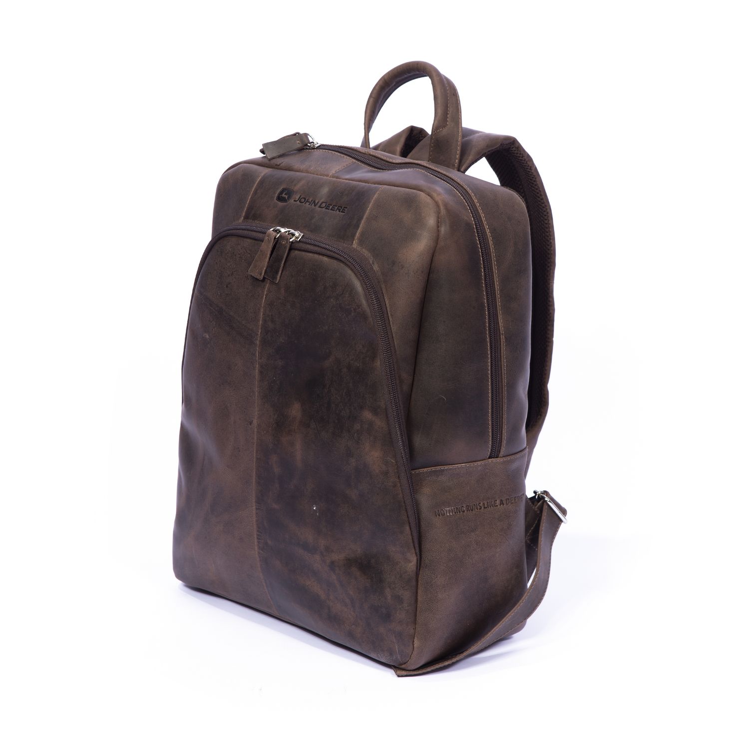 Mochila John Deere De Cuero Serie 8r - Marrón Mochila John Deere De Cuero Serie 8r - Marrón