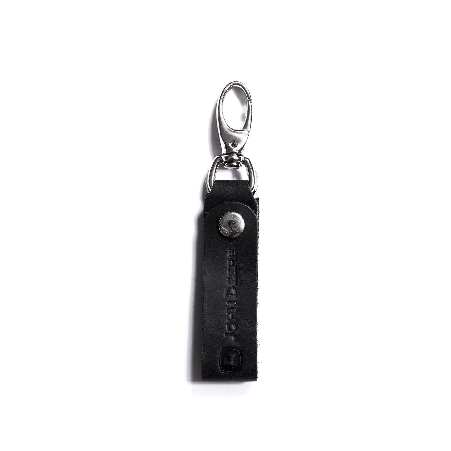 Llavero John Deere De Cuero Negro Llavero John Deere De Cuero Negro