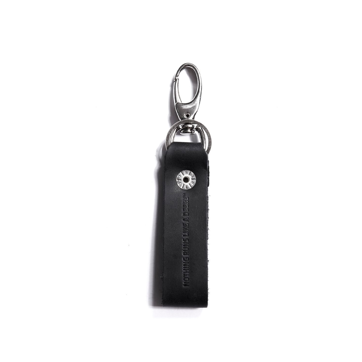 Llavero John Deere De Cuero Negro Llavero John Deere De Cuero Negro