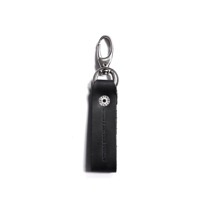 Llavero John Deere De Cuero Negro