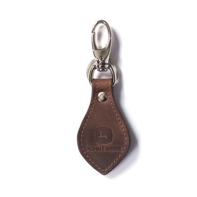 Llavero John Deere De Cuero Marron Oscuro Llavero John Deere De Cuero Marron Oscuro