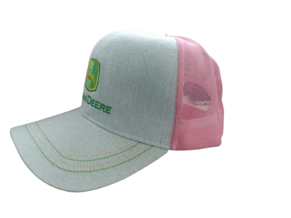 Gorro John Deere Dama Jeans Y Rosa