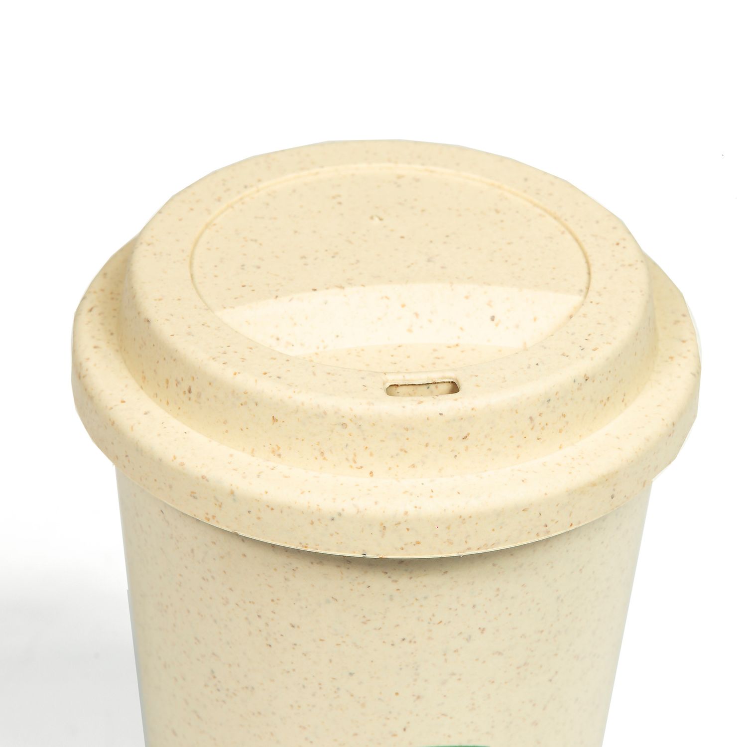 Vaso De Fibra De Bambú John Deere Construcción C/tapa 450ml Vaso De Fibra De Bambú John Deere Construcción C/tapa 450ml