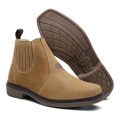 Bota Clásica John Deere de Cuero Camel