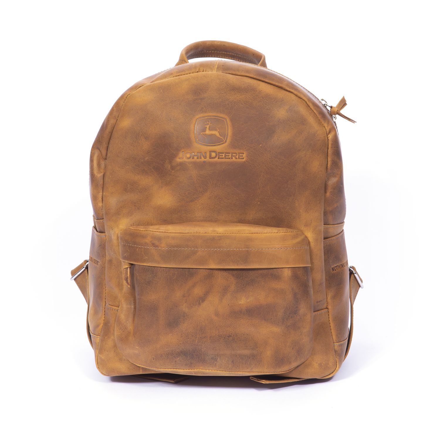 Mochila John Deere De Cuero Camel Mochila John Deere De Cuero Camel