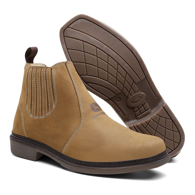Bota Clásica John Deere de Cuero Camel