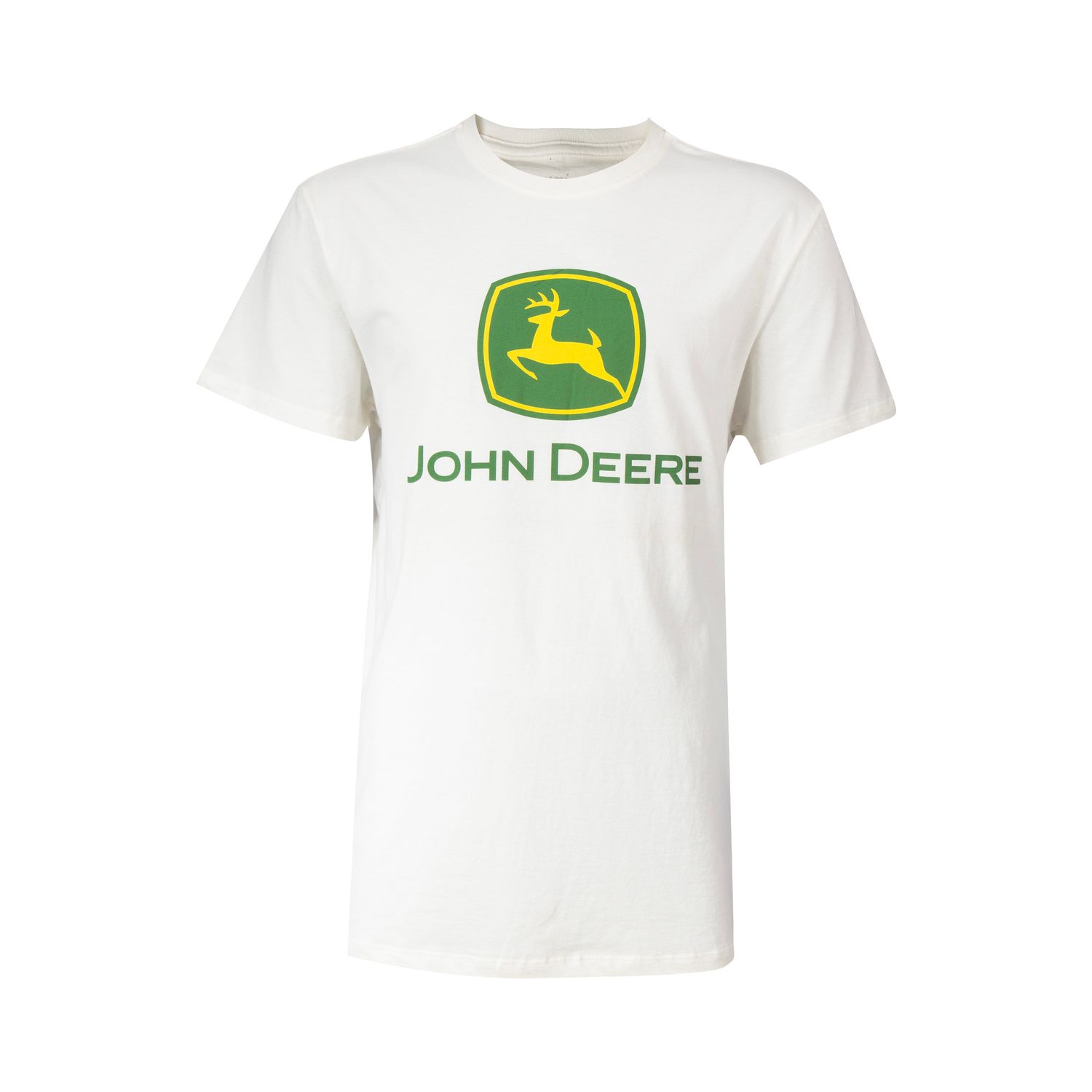 Remera John Deere Clásica Blanco con logo