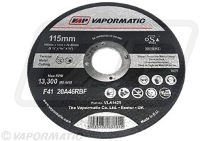 Disco de corte de metal 115 mm x 22 mm x 1 mm Disco de corte de metal 115 mm x 22 mm x 1 mm