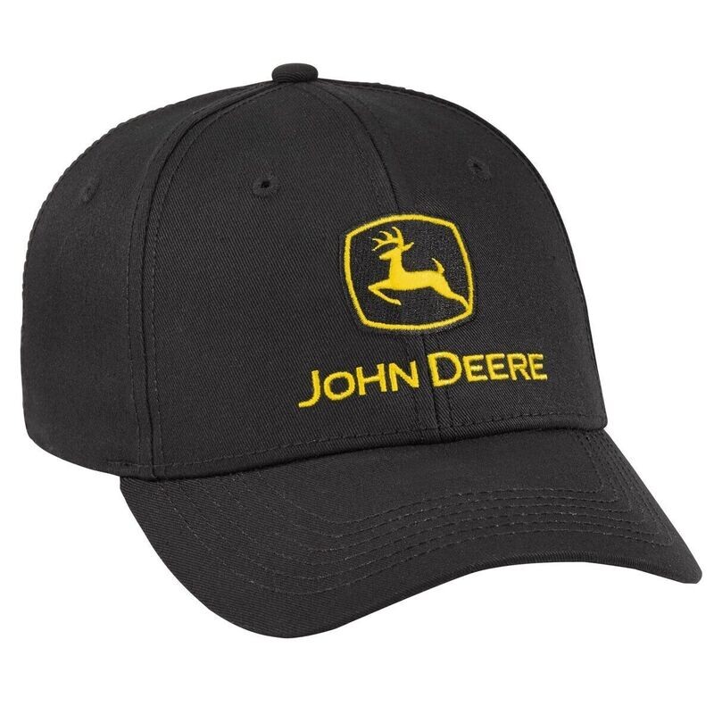 Gorro John Deere negro construcciÃ³n