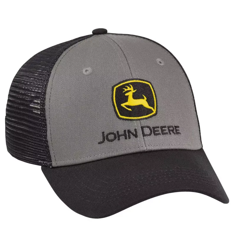 Gorro John Deere gris construcciÃ³n