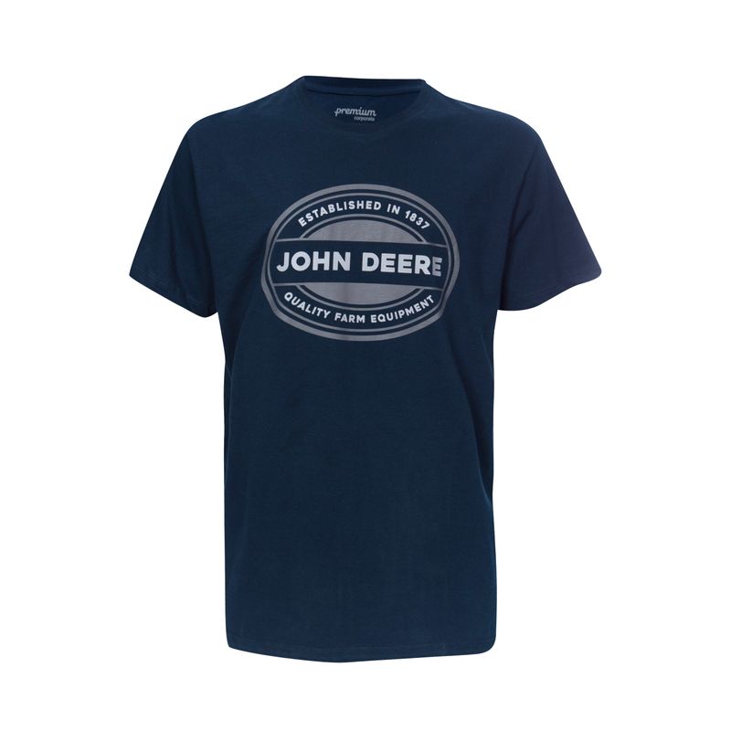 Camiseta John Deere Logo Oval - Azul Marino