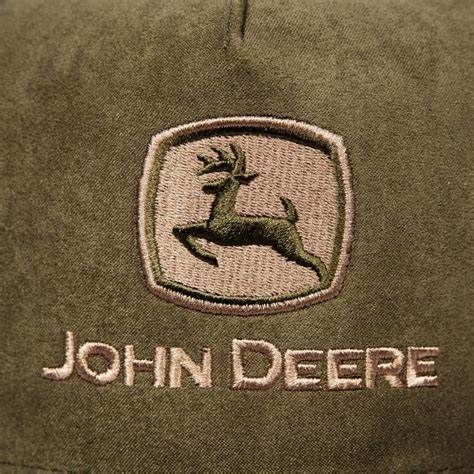 Gorro John Deere Verde Gamuza - Malla Negra