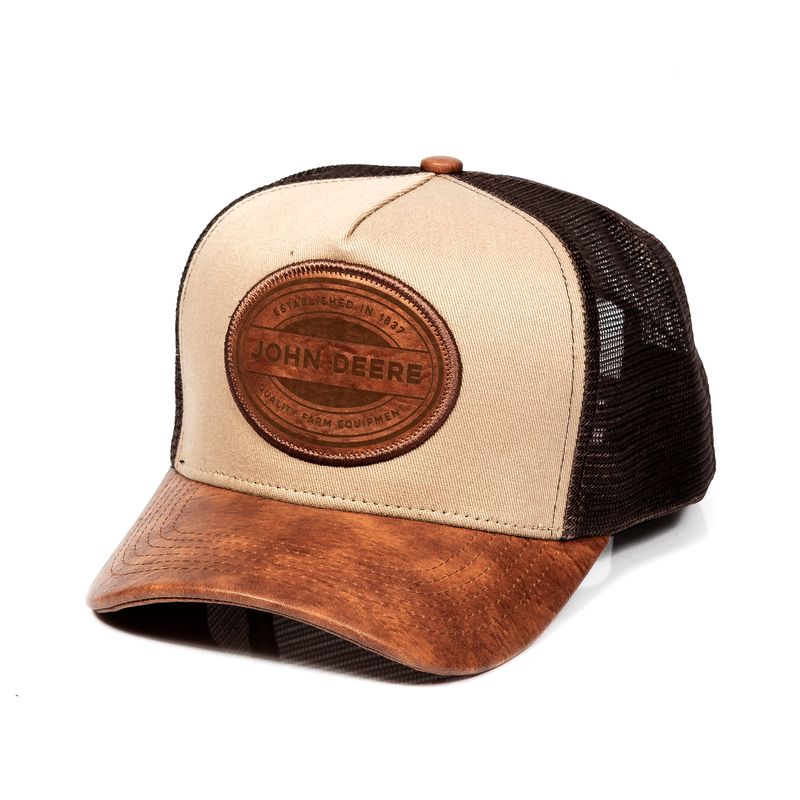 Gorro John Deere Trucker Premium Fundada En 1837 - Marrón