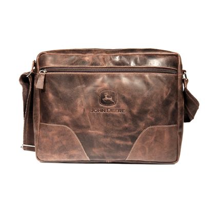 Bolso Morral John Deere De Cuero Marrón Bolso Morral John Deere De Cuero Marrón