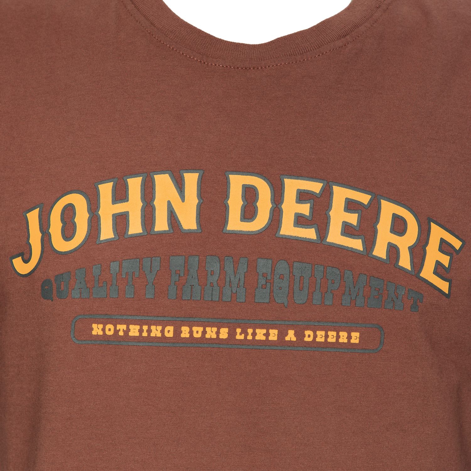 Camiseta John Deere "Farm Equipment" - Marrón