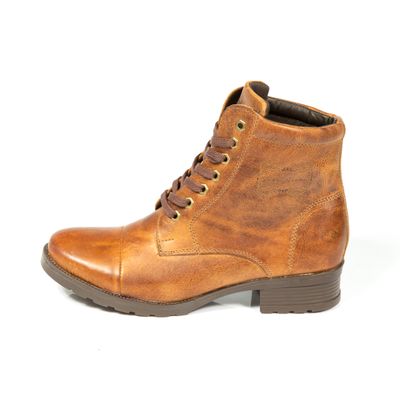 Bota Fem. John Deere Taco Medio Acordonadas