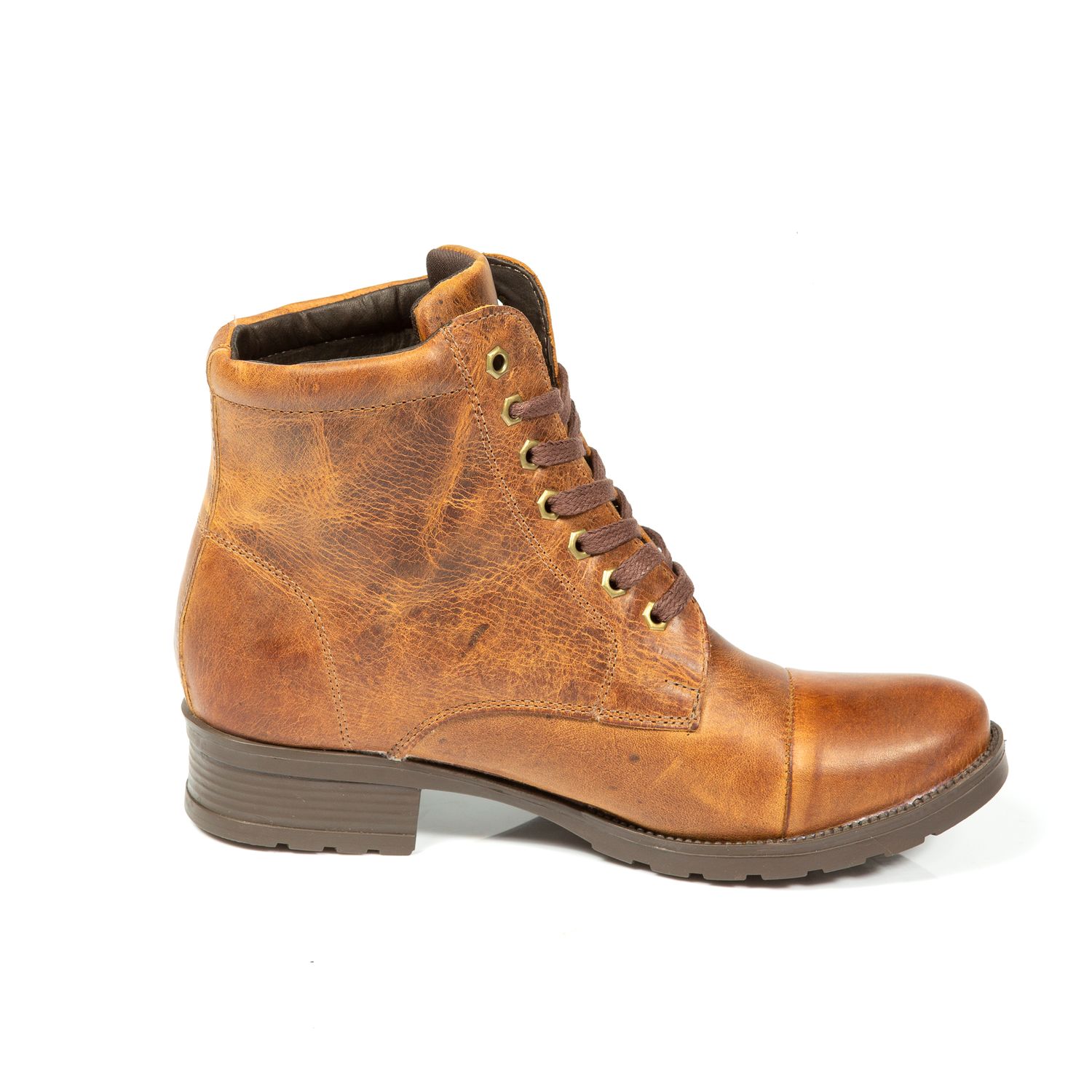 Bota Fem. John Deere Taco Medio Acordonadas