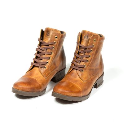 Bota Fem. John Deere Taco Medio Acordonadas