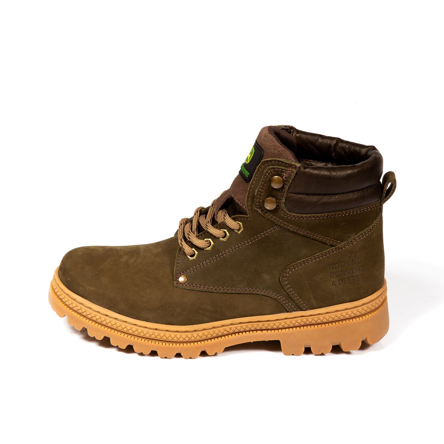 Borcego John Deere Cuero Nobuck - Verde Oscuro Borcego John Deere Cuero Nobuck - Verde Oscuro