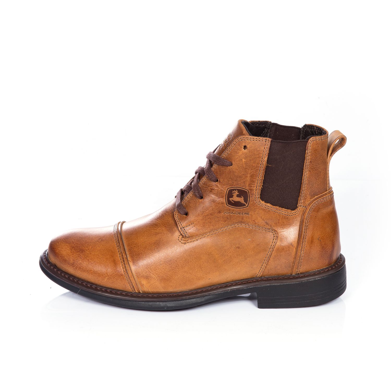 Bota John Deere Acordonadas Cuero Lustrado