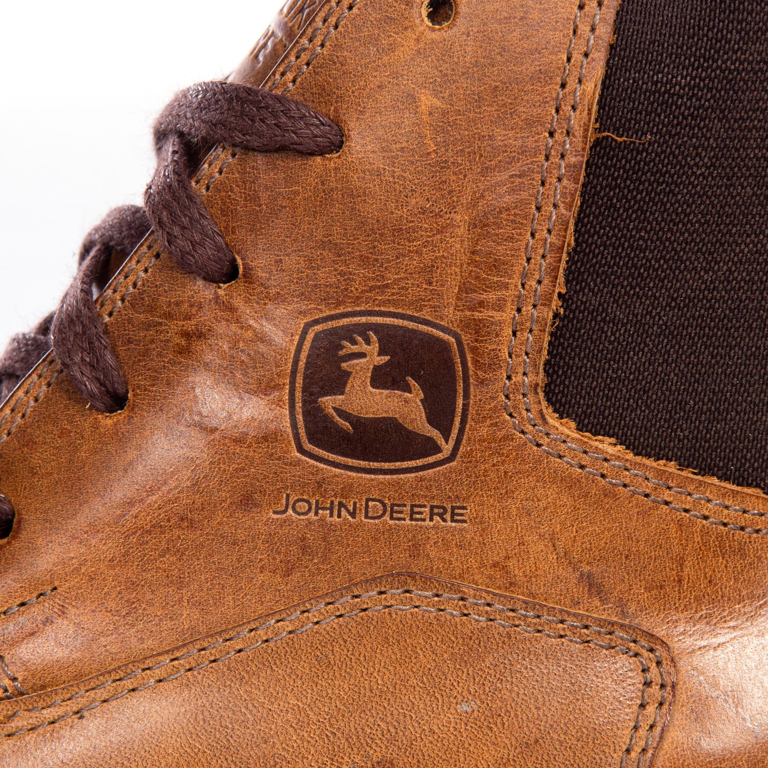 Bota John Deere Acordonadas Cuero Lustrado