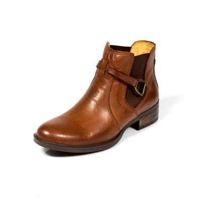 Bota Fem. John Deere de Cuero Con Hebilla