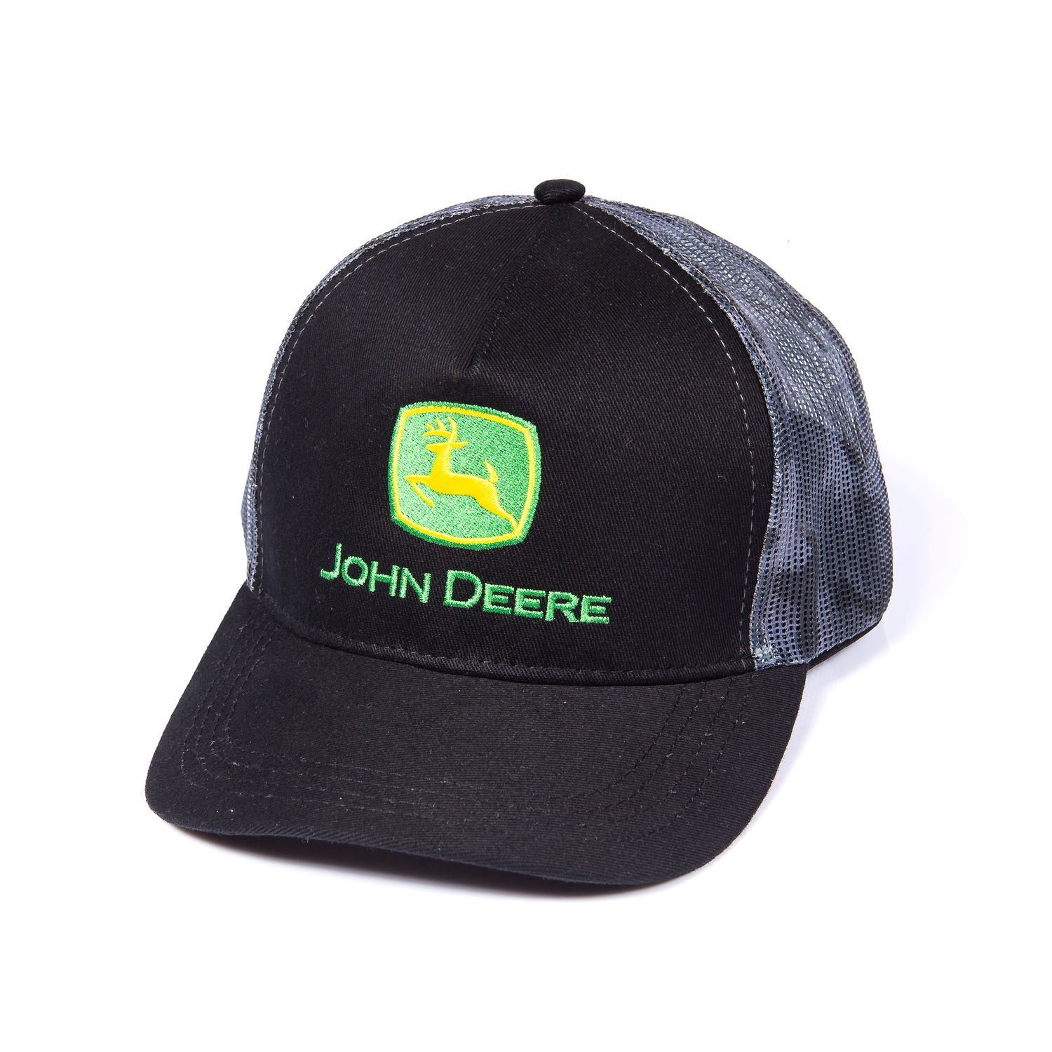 Gorro John Deere Trucker Negro/gris Con logo